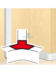 Bticino 648360 Dlp canal esquinero ramal 55x55